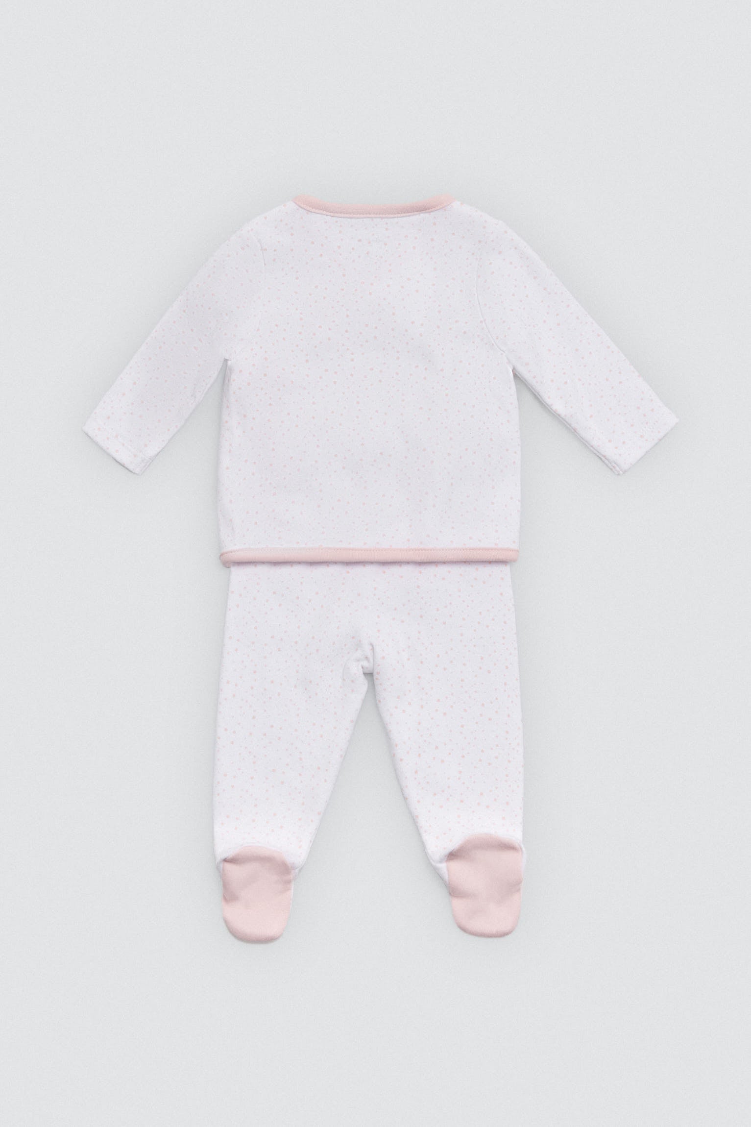 Conjunto primeira saída recém-nascido rosa