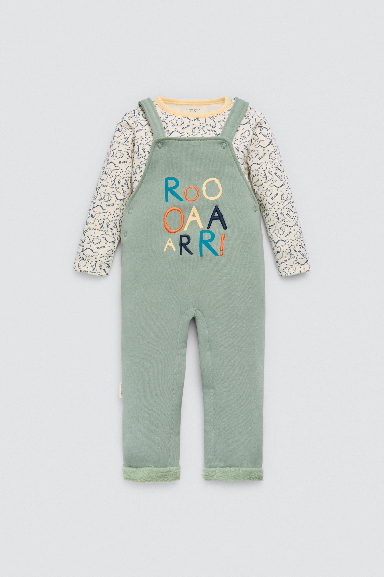 Conjunto Bebé Peto e Camisola Manga Comprida Dragon Tale – 2 Peças