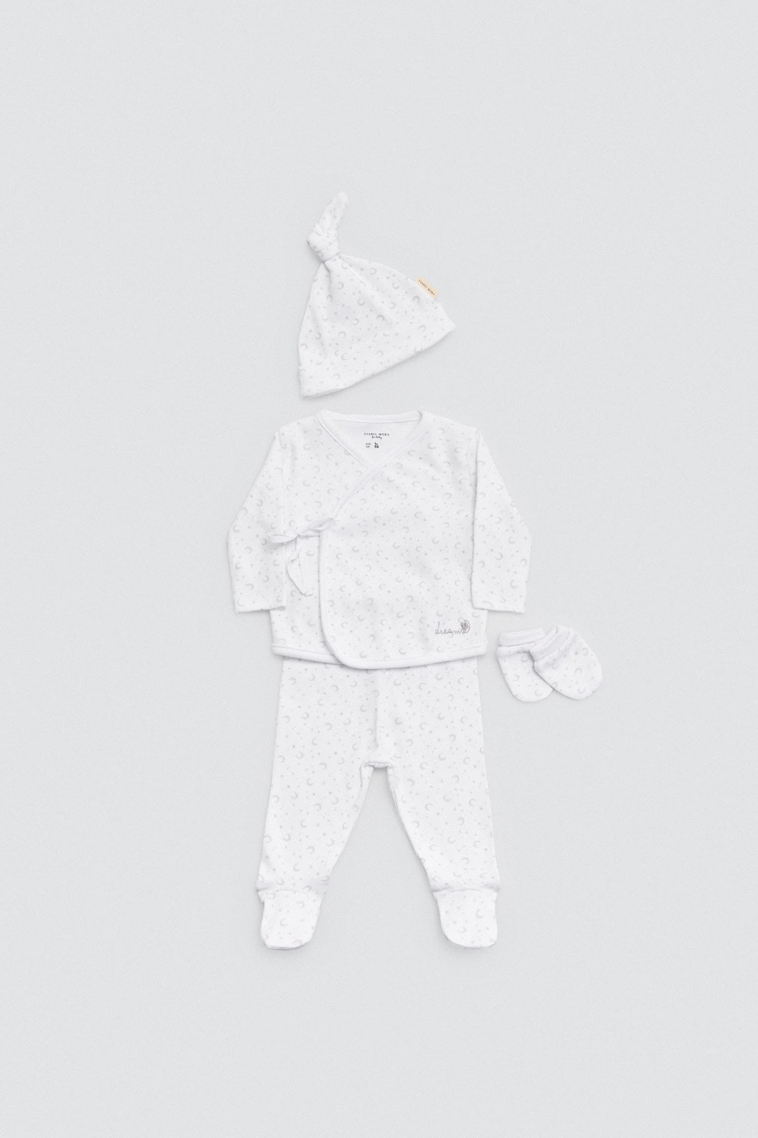 Conjunto primeira saída recém-nascido branco