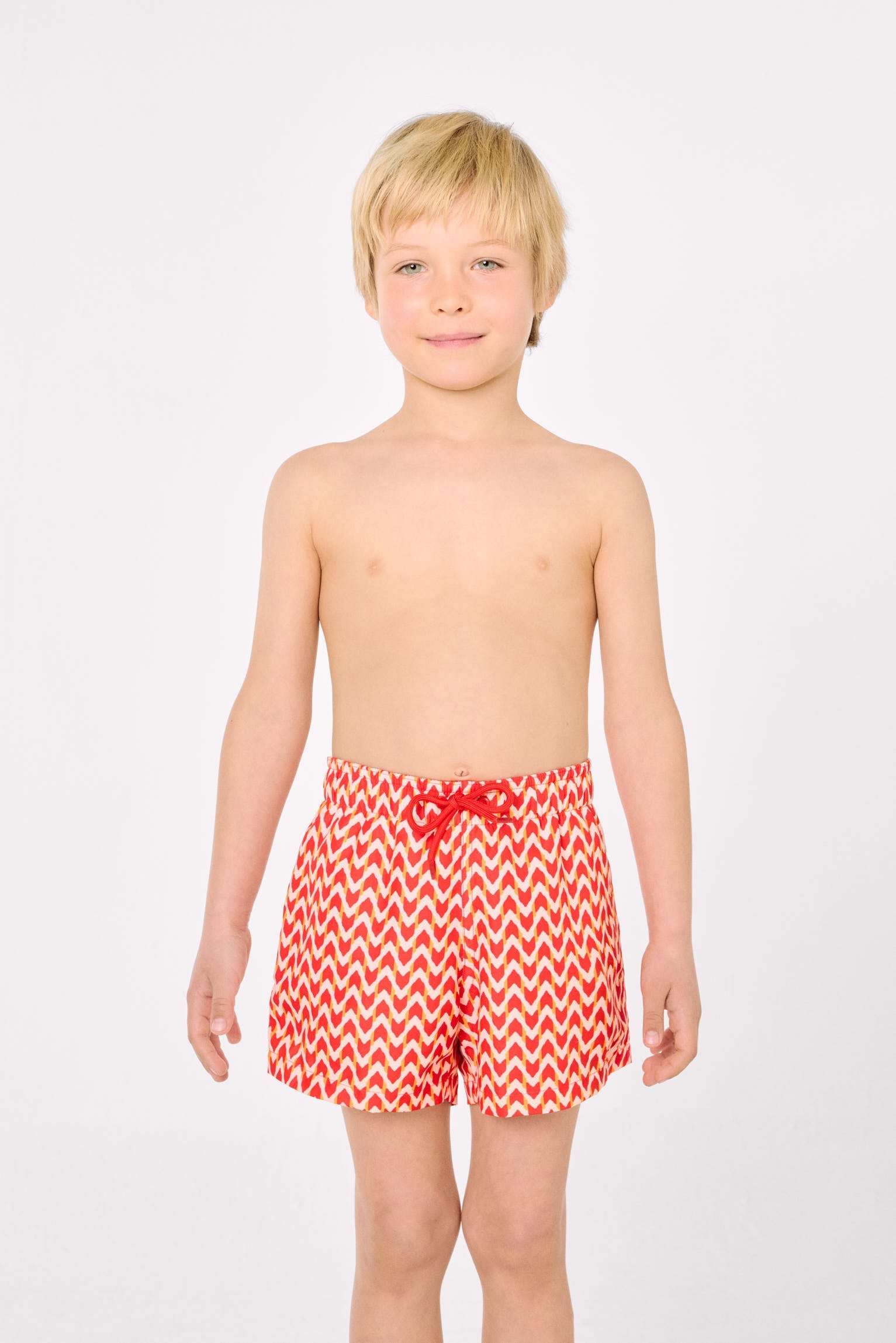 Calções de Banho Curtos para Menino com Estampado Étnico Multicolor