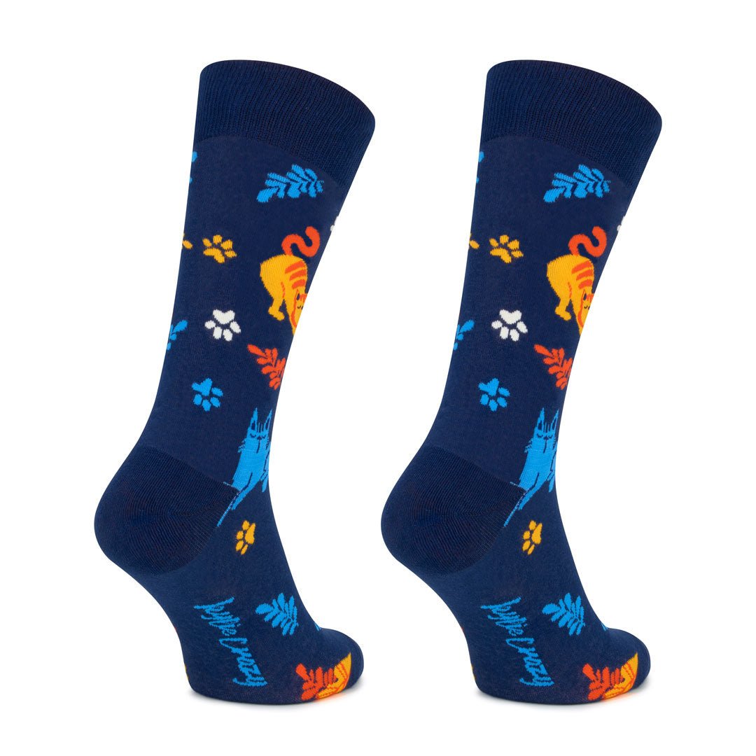 Meias divertidas de gatinhos Kylie Crazy