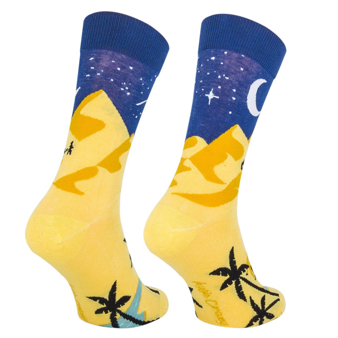 Meias desiguais e sem costura Deserto