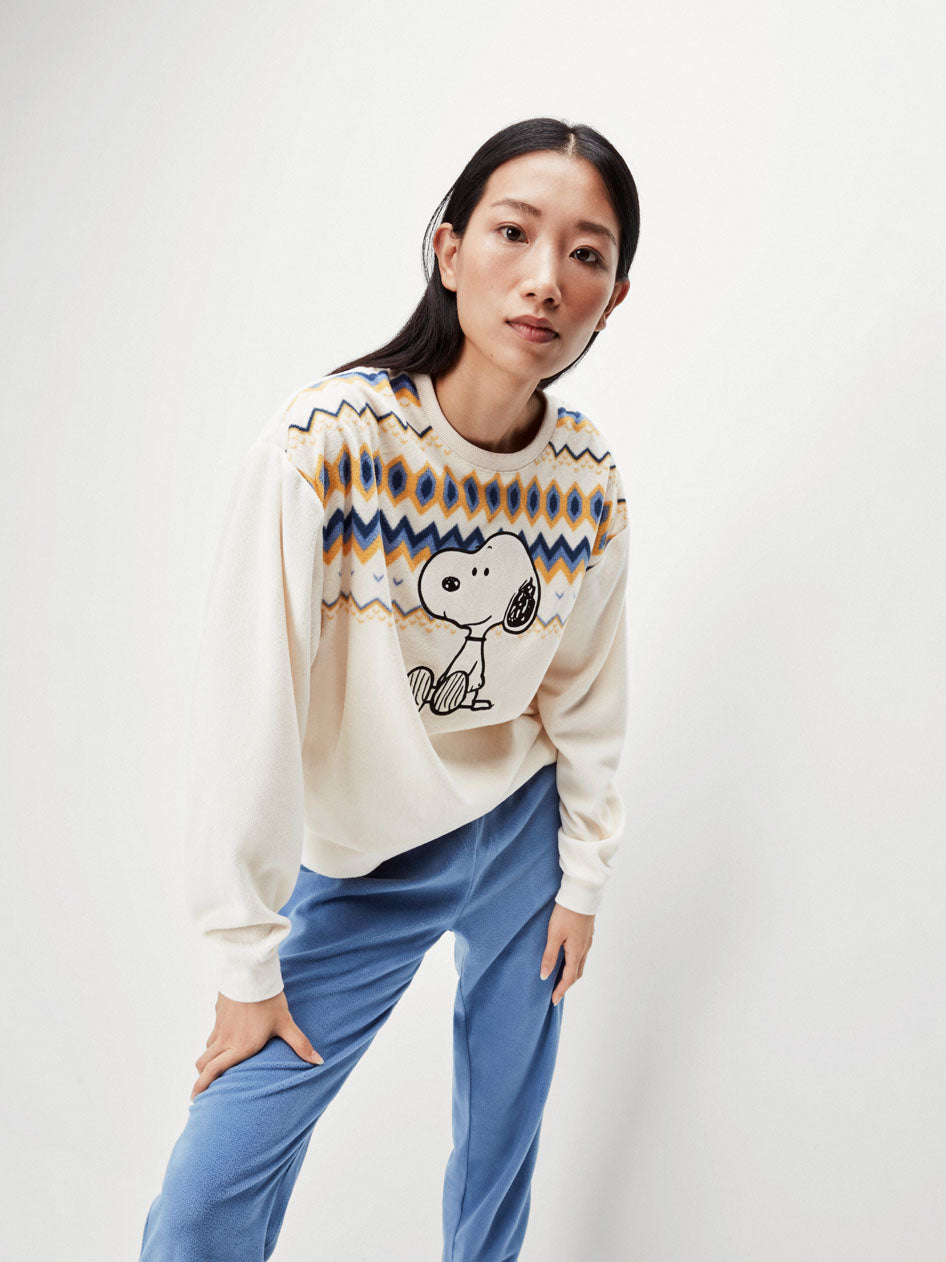 Pijama do Snoopy em tecido micro polar