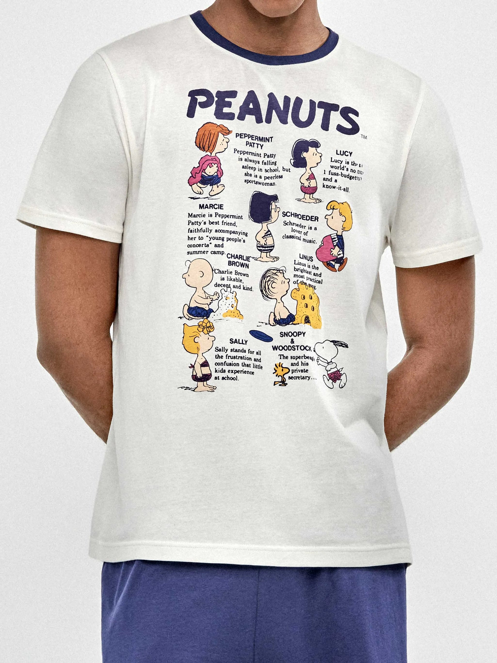 Pijama de hombre Snoopy Family Time tejido 100% algodón
