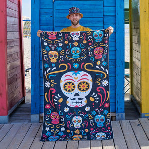 Toalha de Praia Caveiras Mexicanas - Rarassocks