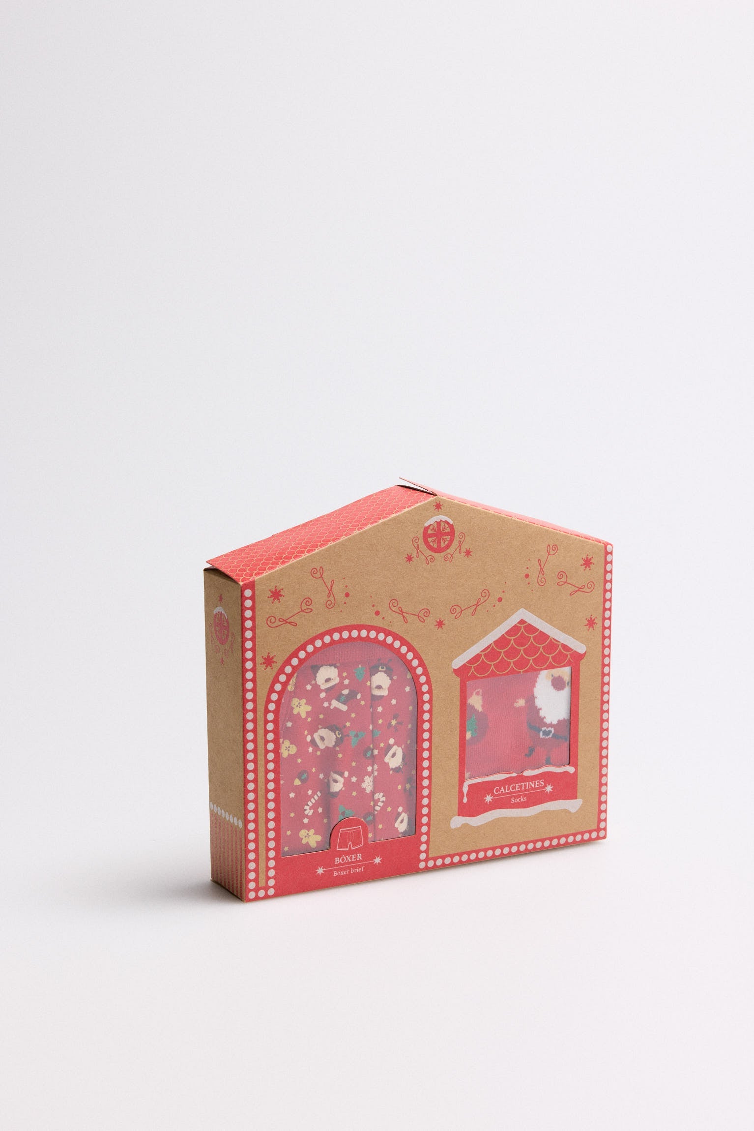 Pack de boxer e meias de Natal