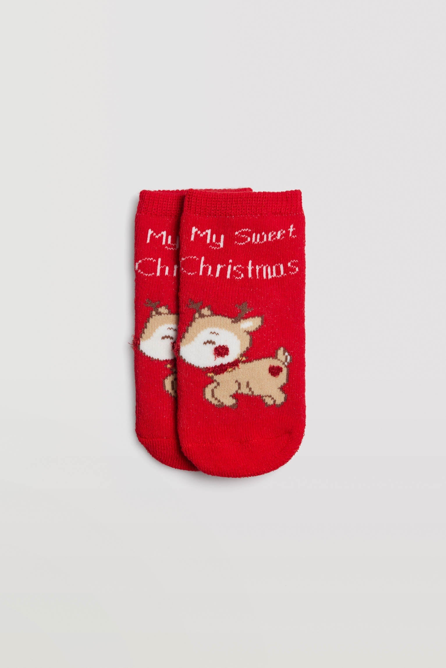 Meias térmicas de Natal para bebé pack de 2