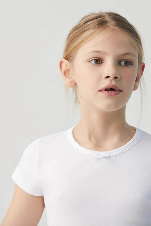 Camisola Interior Manga Curta Menina - Rarassocks