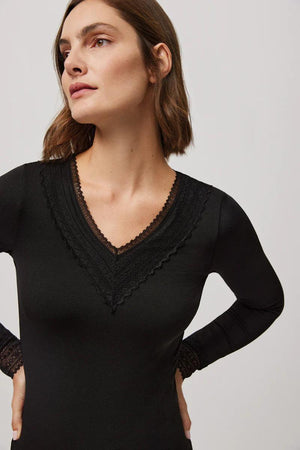 Camisola Térmica manga comprida decote V - Rarassocks