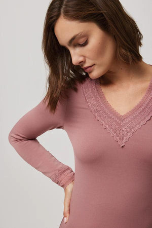 Camisola Térmica manga comprida decote V - Rarassocks