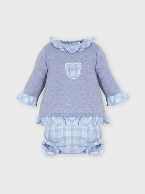 Conjunto camisola e calção ursinho - Rarassocks