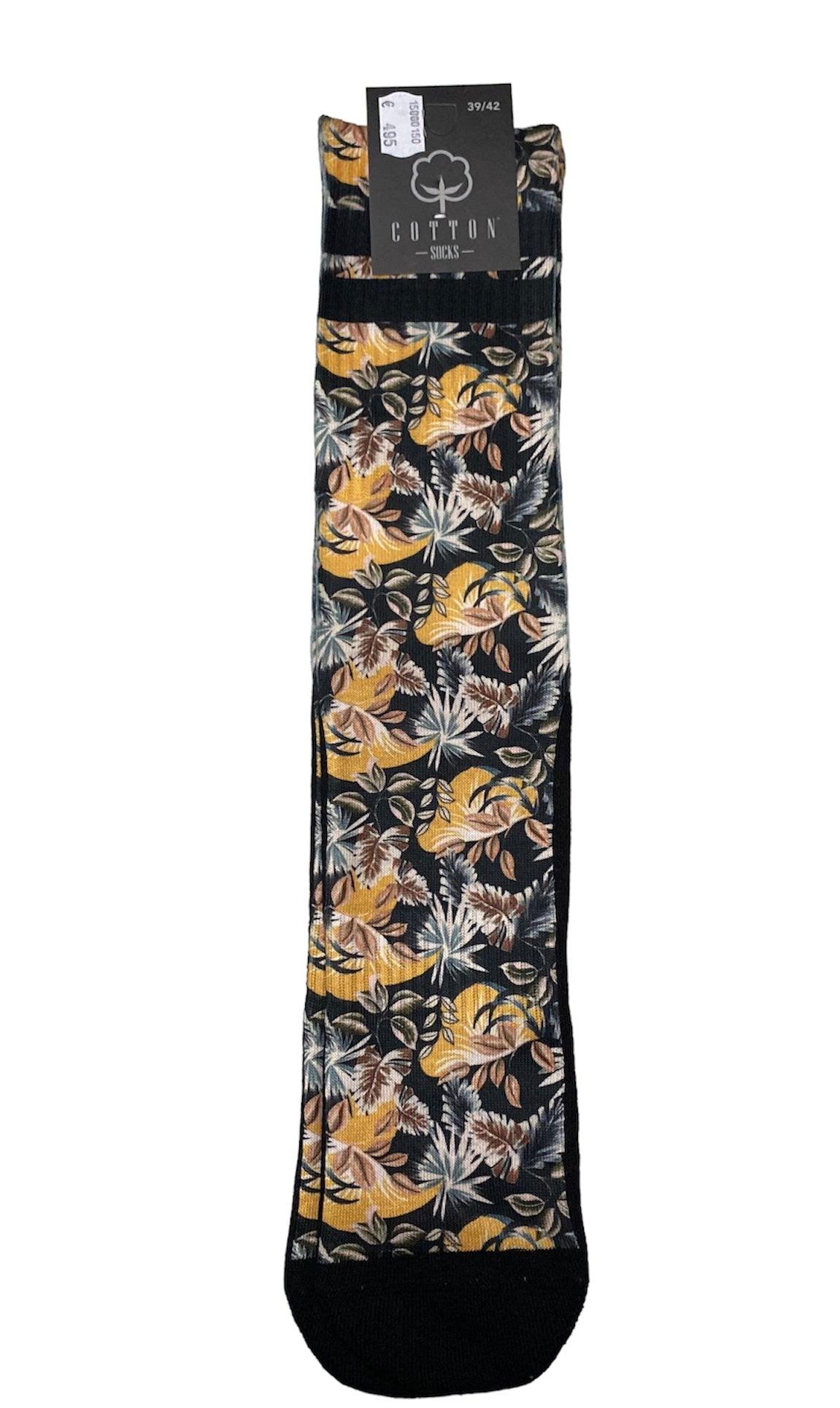 Meia alta Folhas - Rarassocks