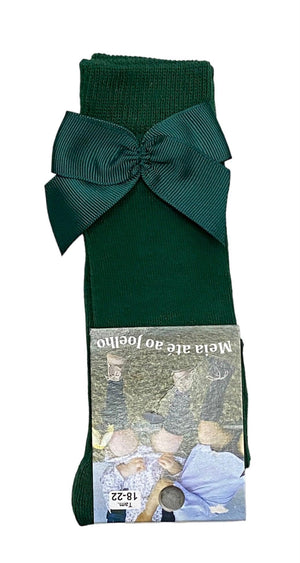 Meia de bebé até ao joelho com laço - Rarassocks