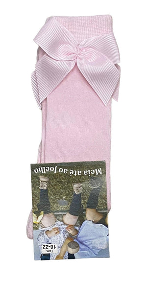 Meia de bebé até ao joelho com laço - Rarassocks