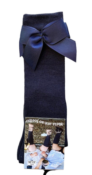 Meia de bebé até ao joelho com laço - Rarassocks