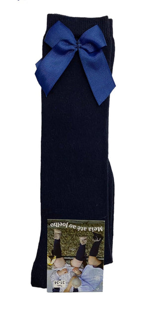 Meia de Criança até ao joelho com laço - Rarassocks