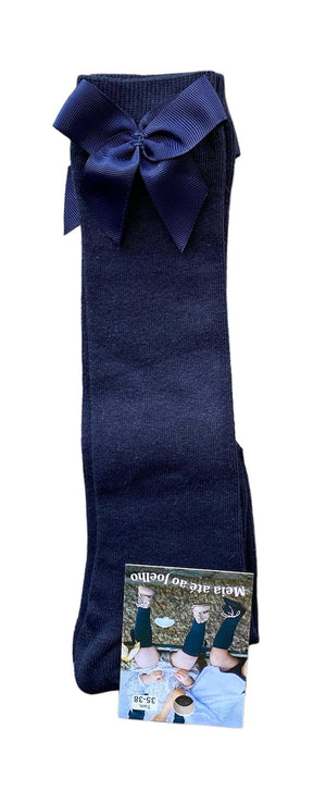 Meia de Criança até ao joelho com laço - Rarassocks