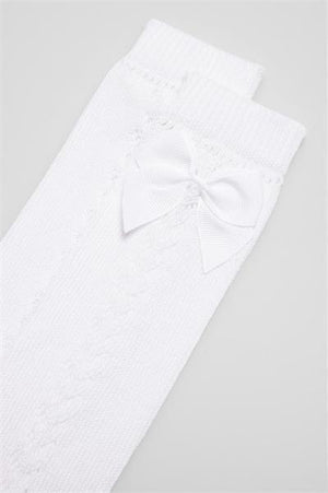 Meias altas com laço de criança - Rarassocks