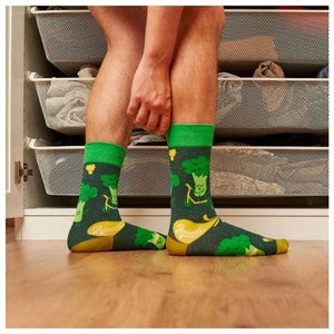 Meias Kylie Crazy Brócolo Skate - Rarassocks