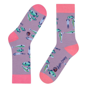 Meias Kylie Crazy Peixes - Rarassocks