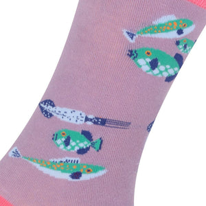 Meias Kylie Crazy Peixes - Rarassocks