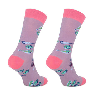 Meias Kylie Crazy Peixes - Rarassocks