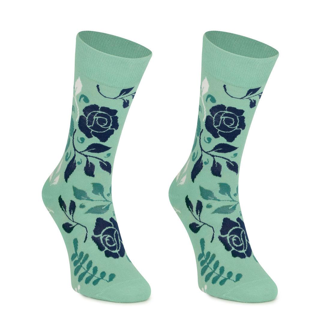 Meias Kylie Crazy Rosas - Rarassocks