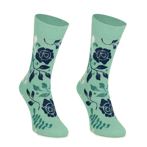 Meias Kylie Crazy Rosas - Rarassocks