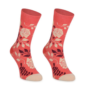 Meias Kylie Crazy Rosas - Rarassocks