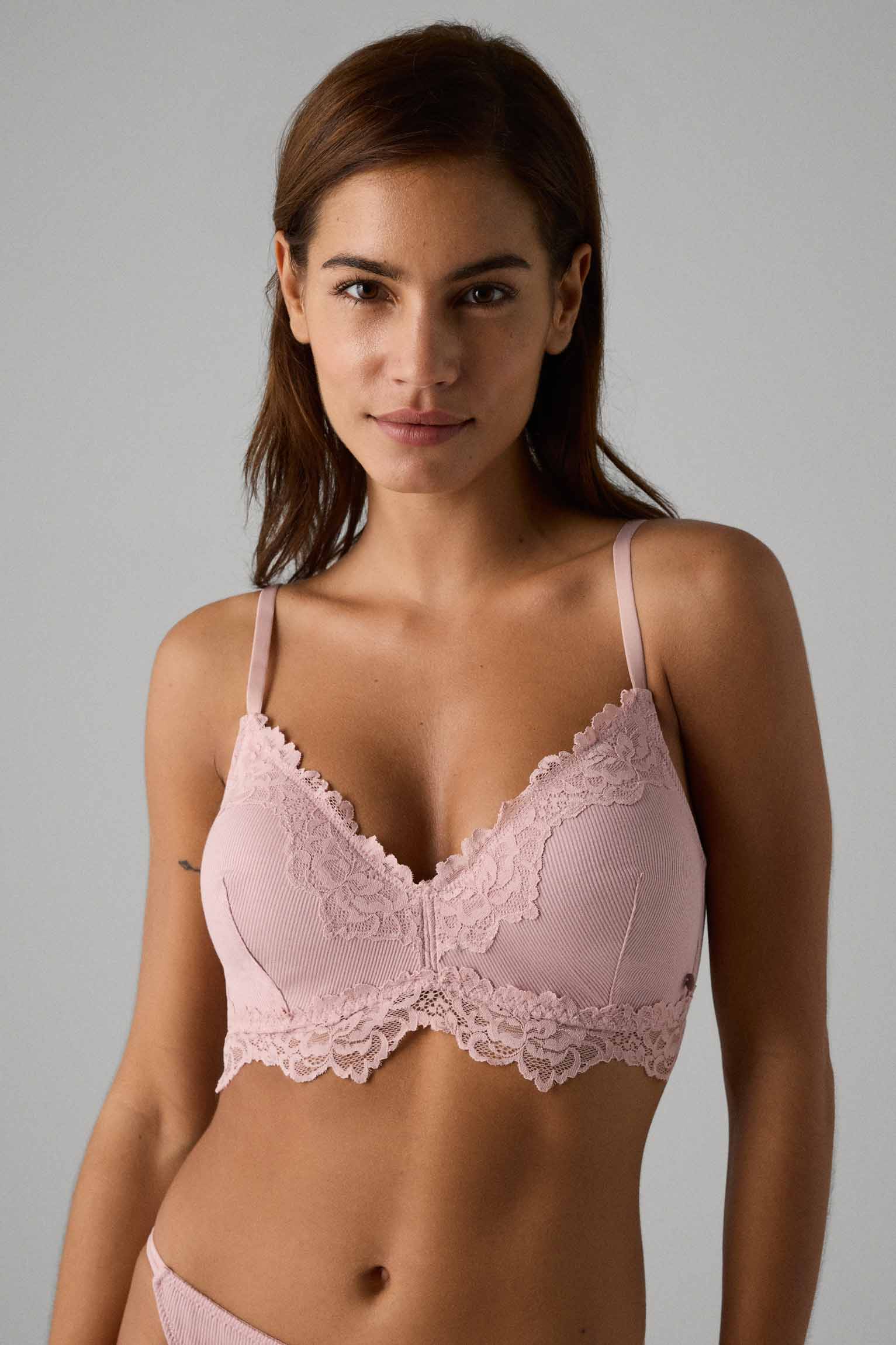 Sutiã com push-up ligeiro sem aro