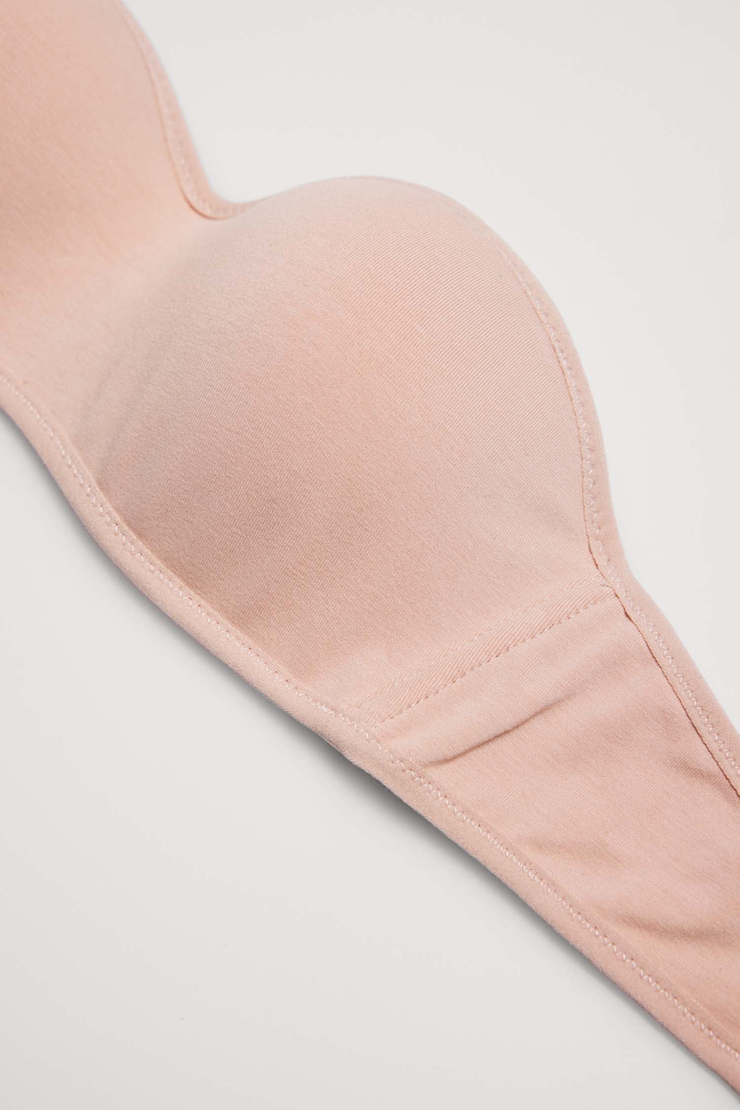 Sujetador bandeau juvenil nude