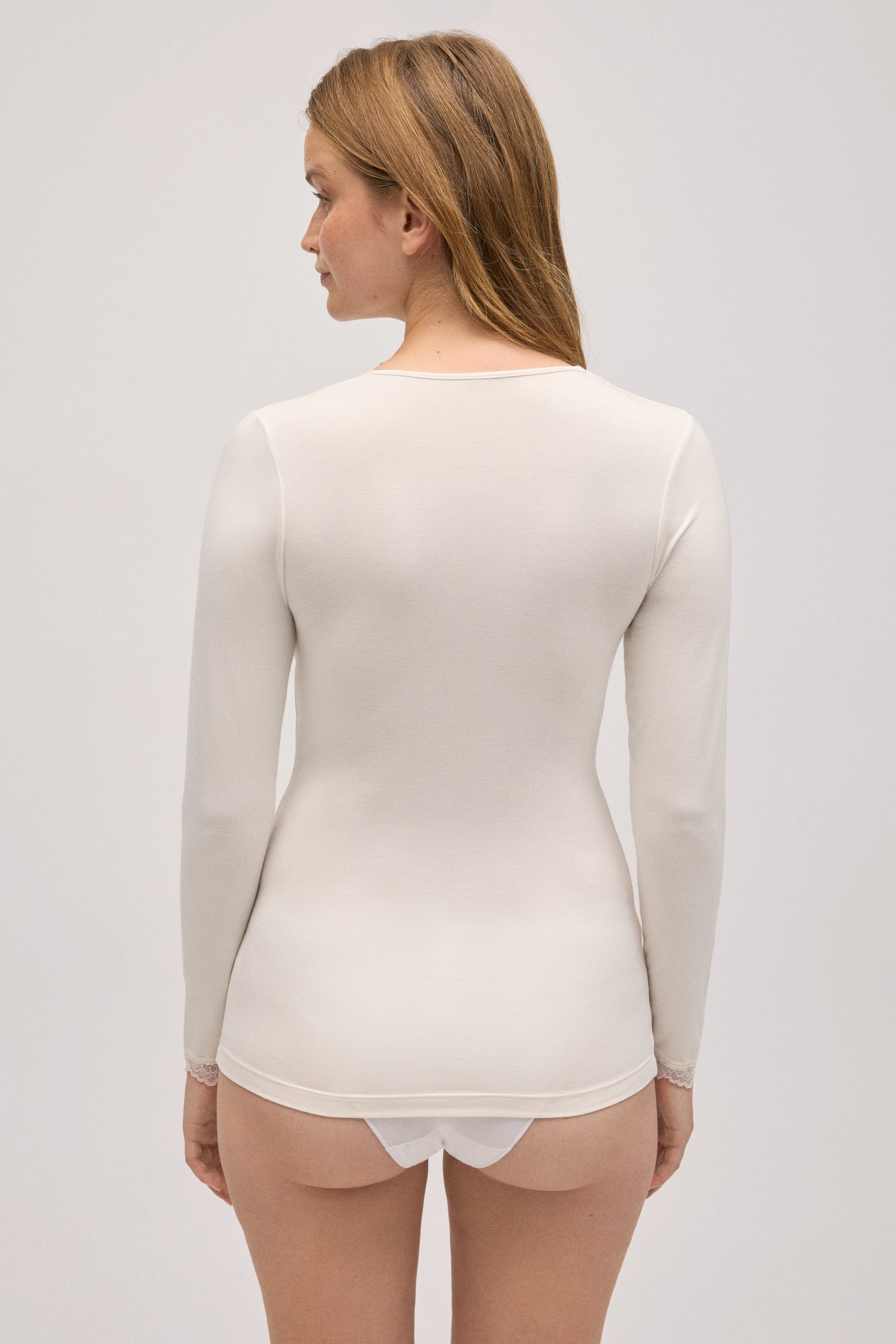 Camisola Interior Manga Comprida em Bambu