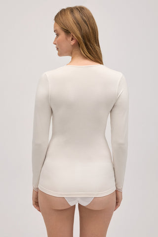Camisola Interior Manga Comprida em Bambu