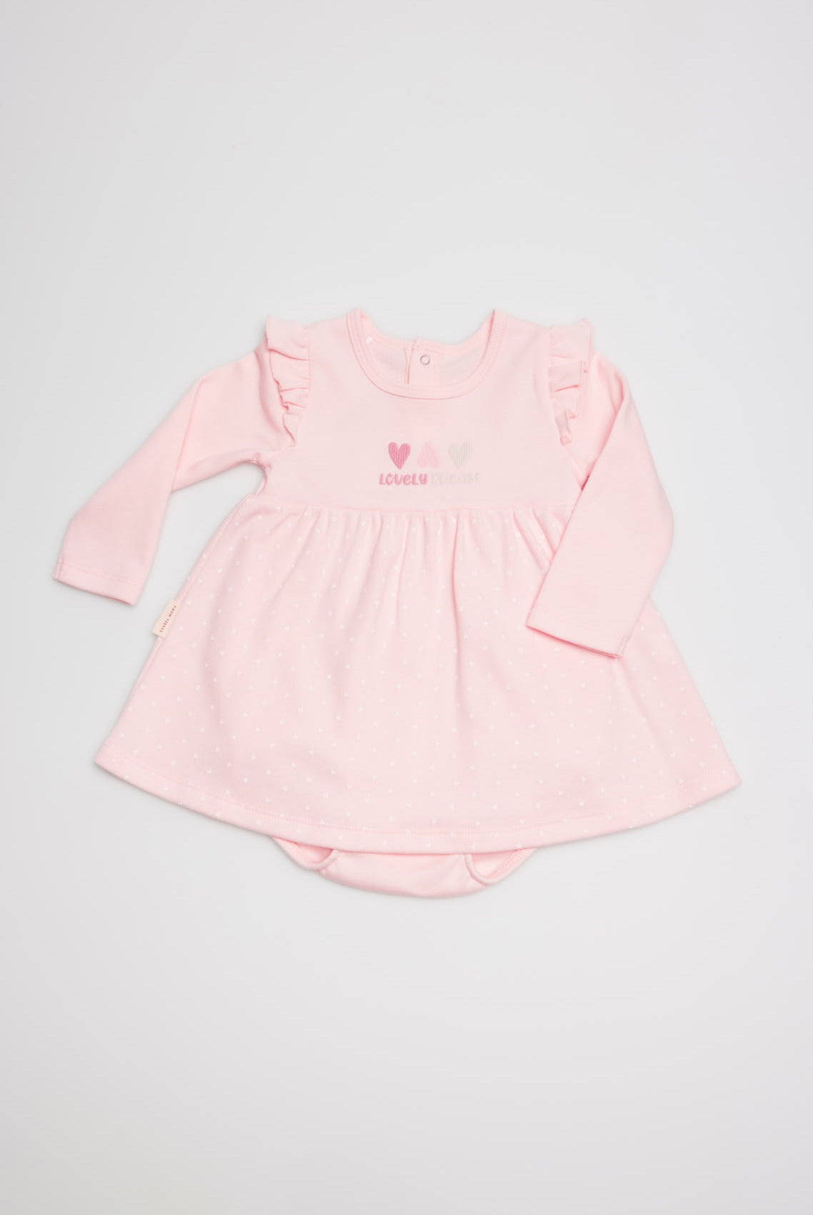 Vestido body bebé manga comprida