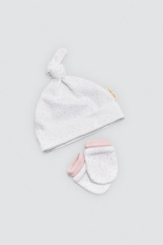 Conjunto primeira saída recém-nascido rosa