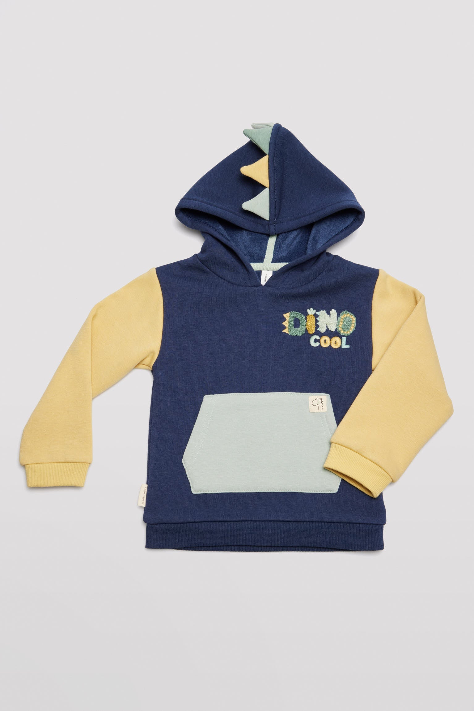 Conjunto bebé manga comprida com capuz de dinossauro