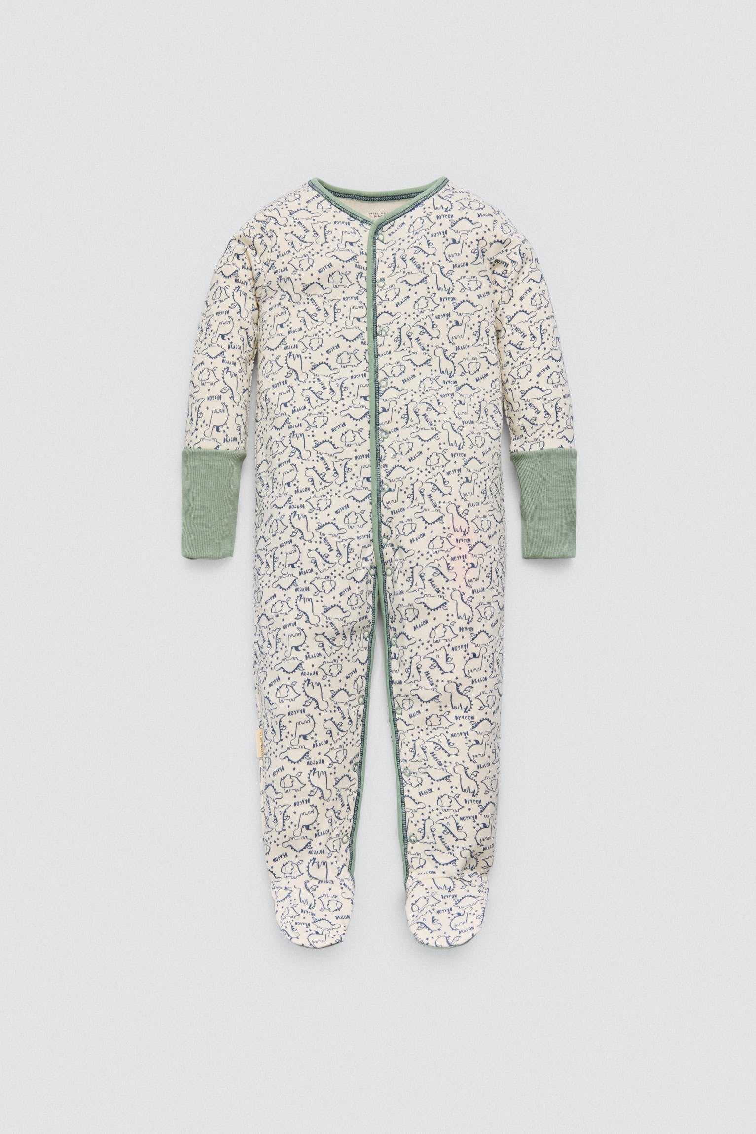 Pelele Bebé Manga Comprida Dragon Tale – Algodão Suave