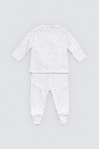 Conjunto primeira saída recém-nascido branco