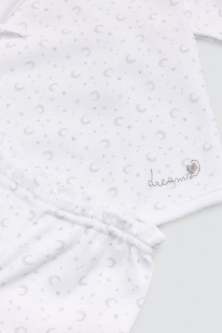 Conjunto primeira saída recém-nascido branco