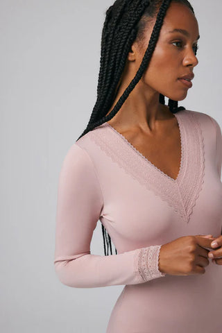 Camisola Térmica manga comprida decote V