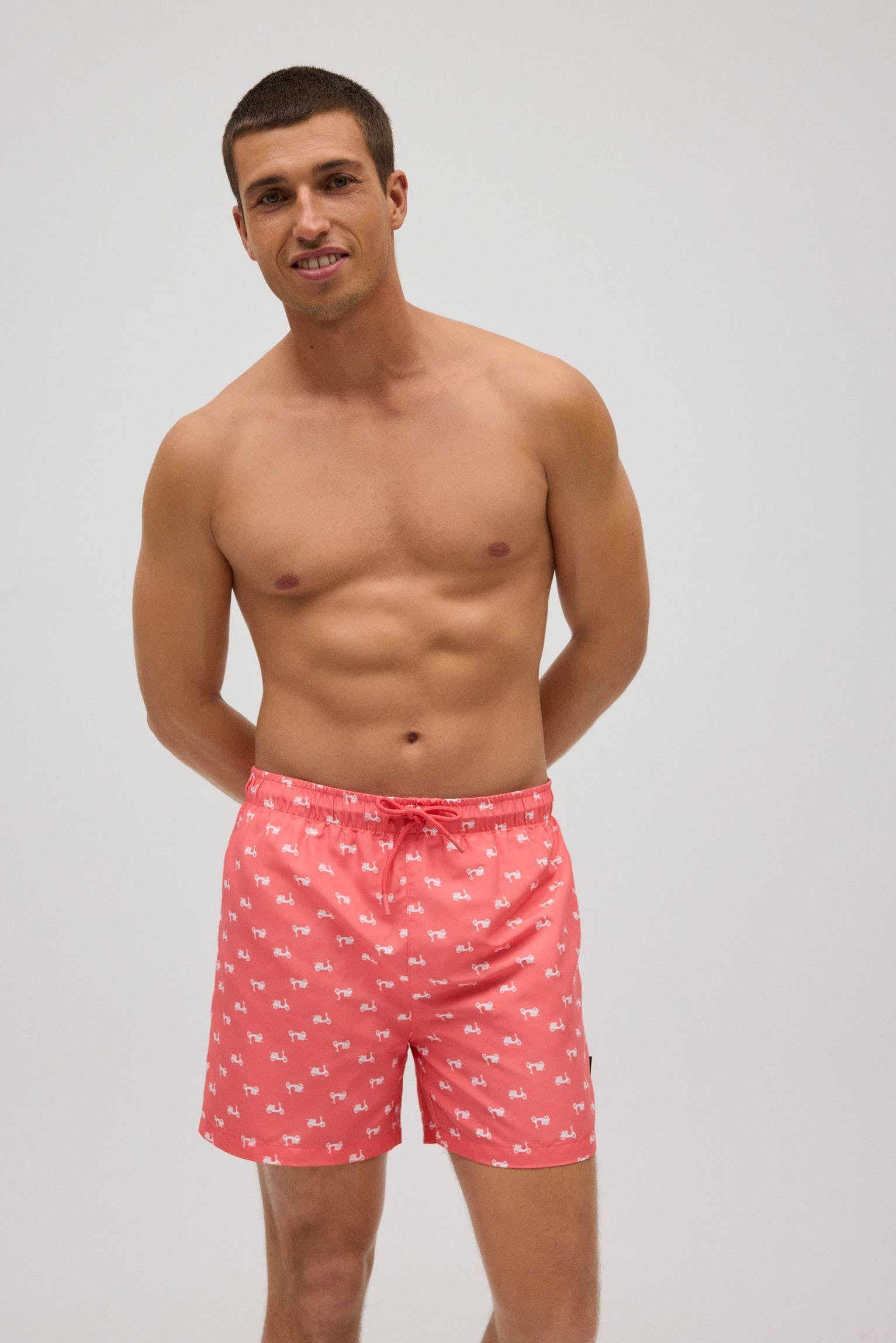 Fato de banho médio estampado vespas