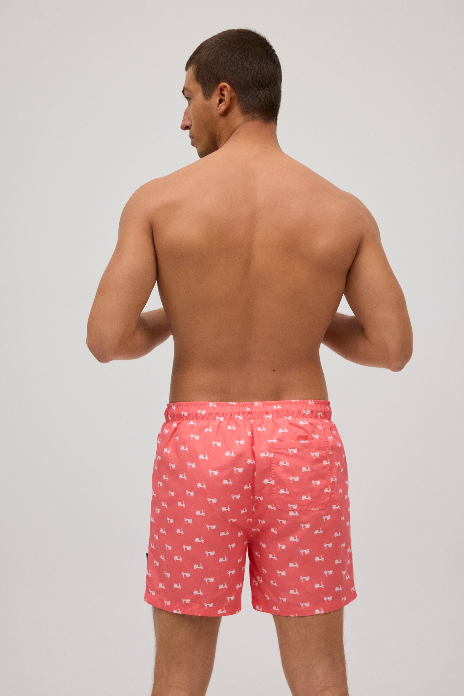 Fato de banho médio estampado vespas