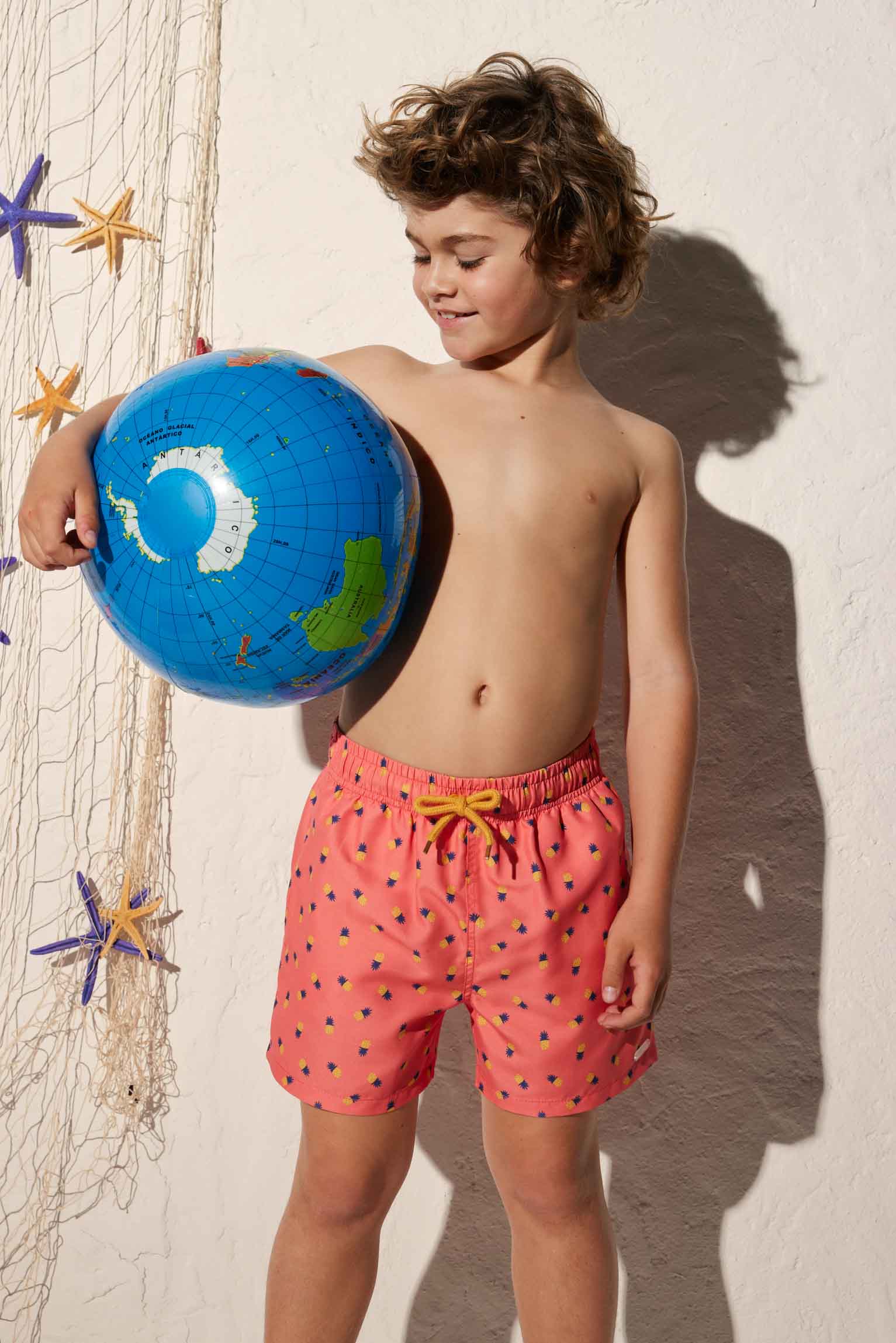 Calções de banho de ananás