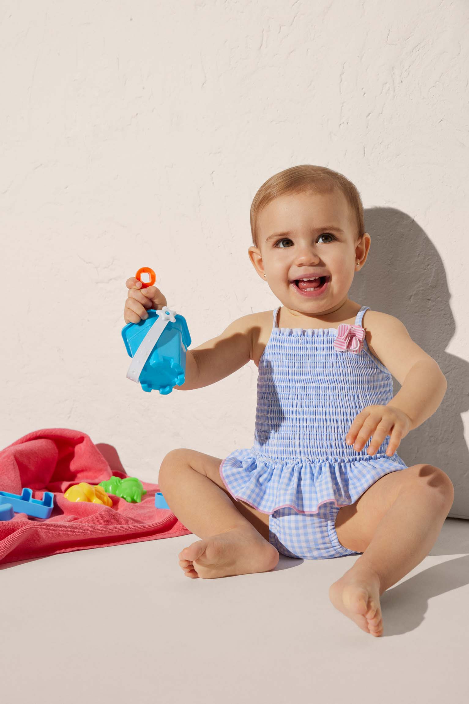 Fato de banho para bebé Vichy