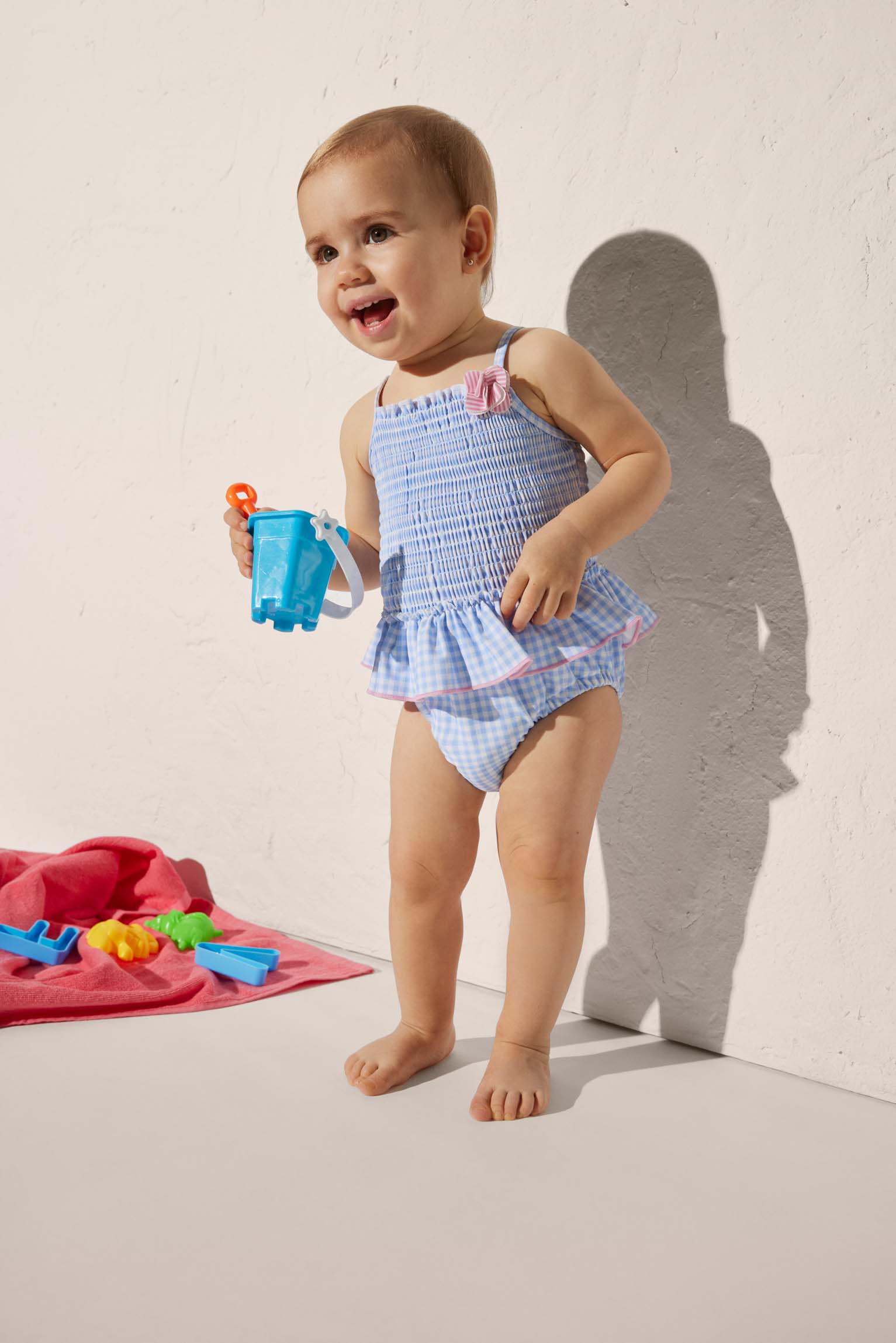 Fato de banho para bebé Vichy