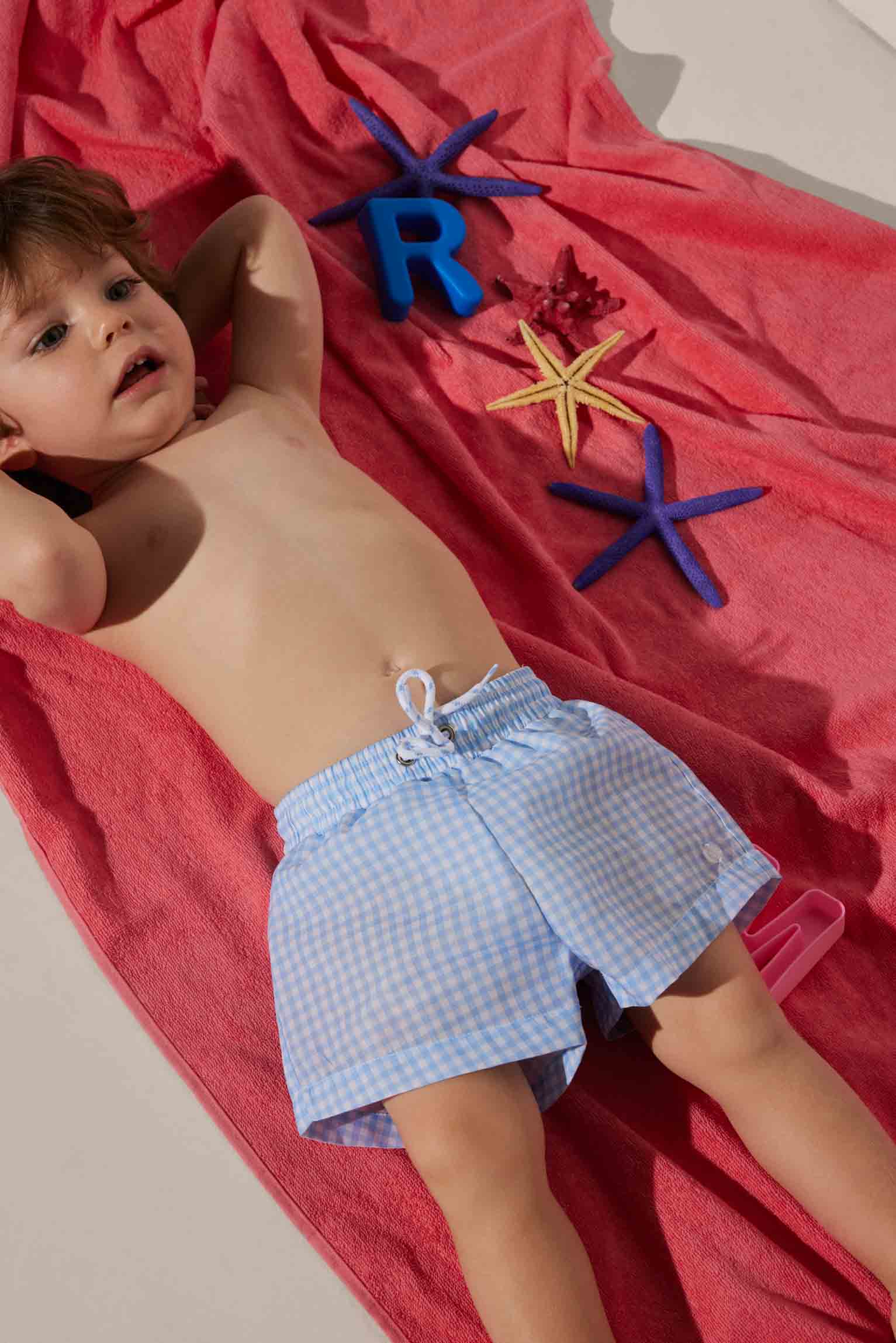 Fato de banho bebé vichy