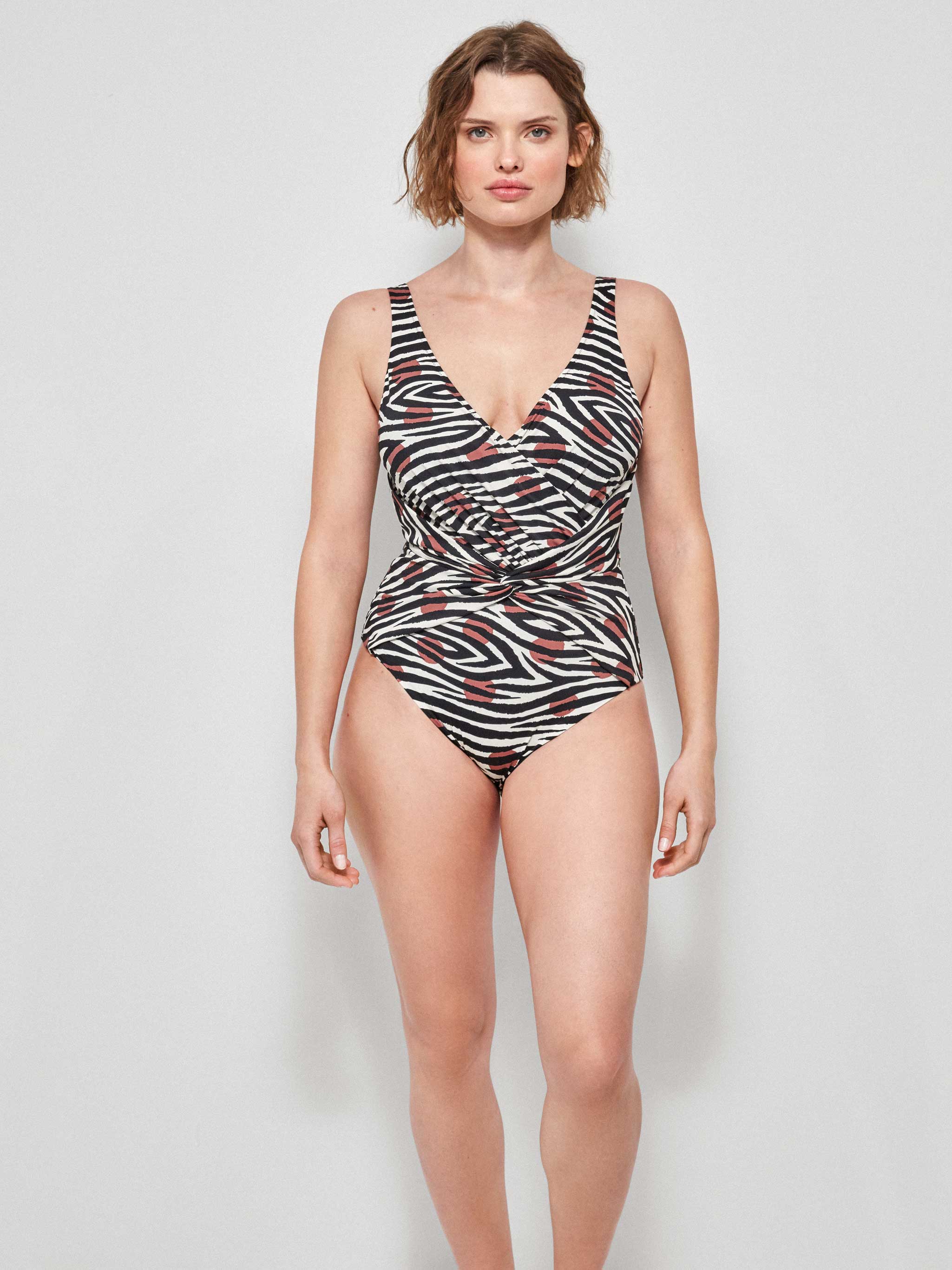 Fato-de-banho com estampado Savannah