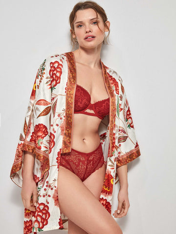 Robe Kimono Floral Gisela
