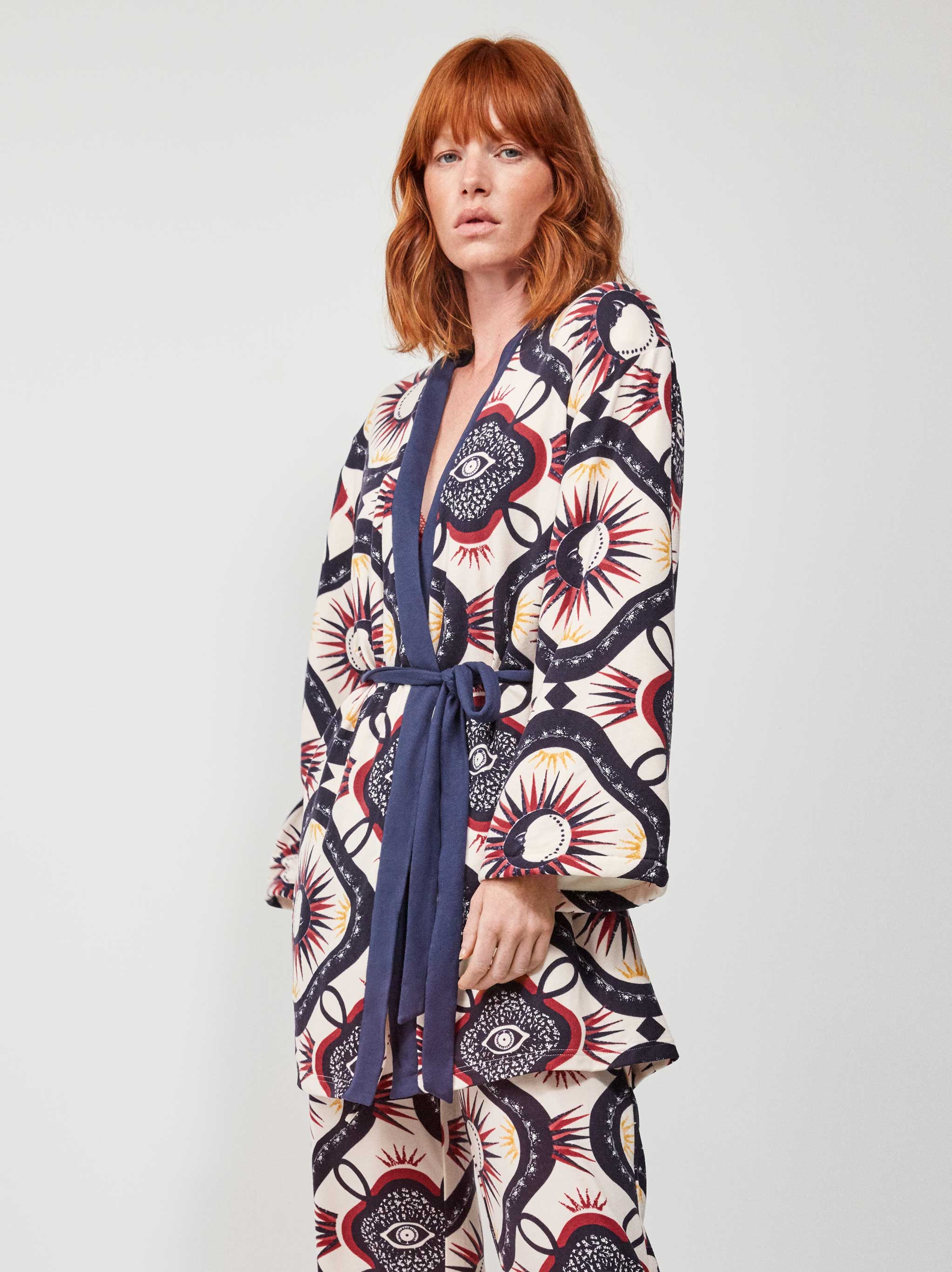 Robe estampado oriental