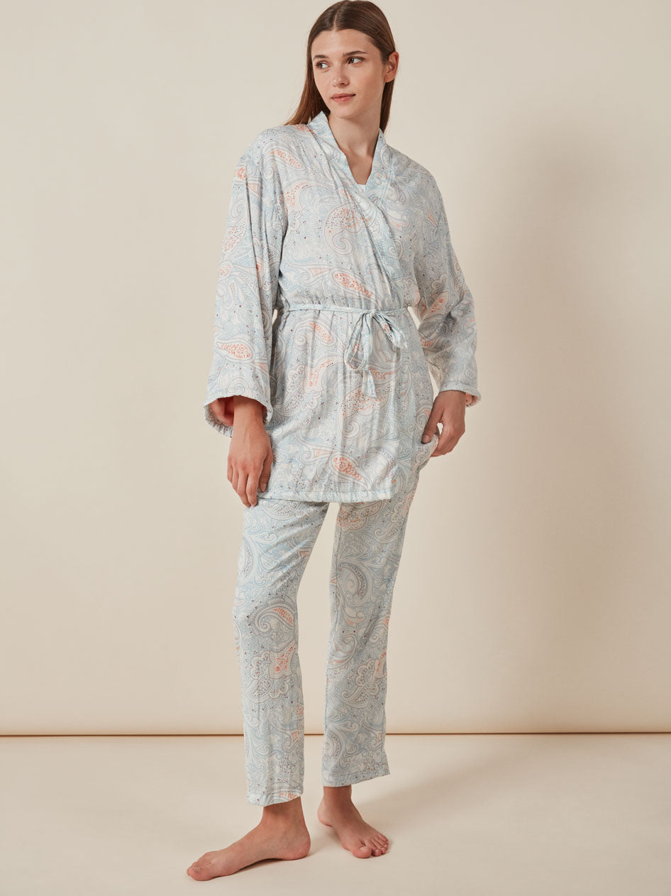 Robe estampado cruzado